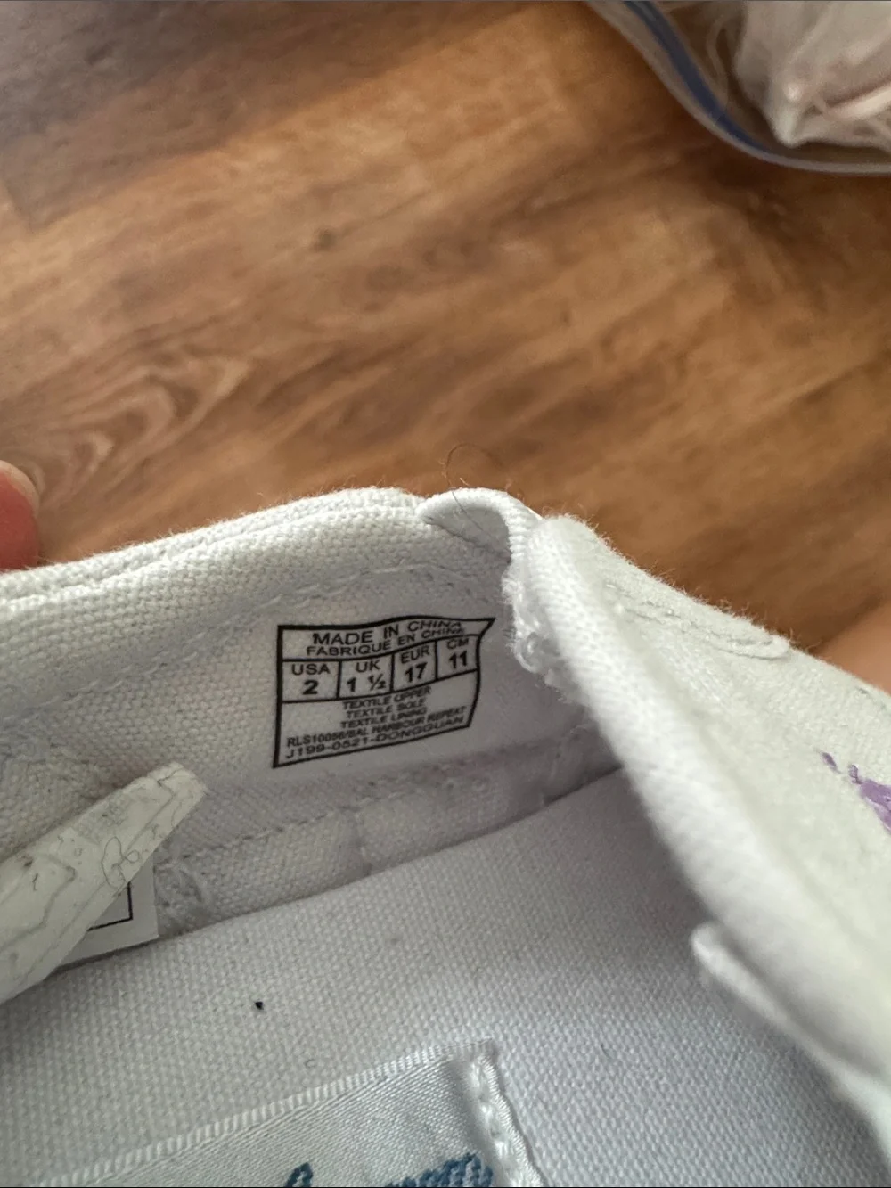 Polo Baby Slip-On Canvas Shoes in Light Gray with Pastel Logos